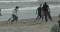 Some locals playing Soccer.